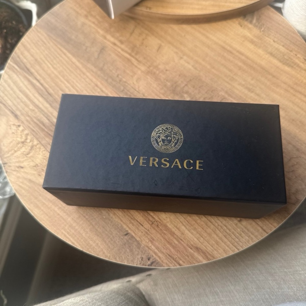 Empty Versace sunglasses box